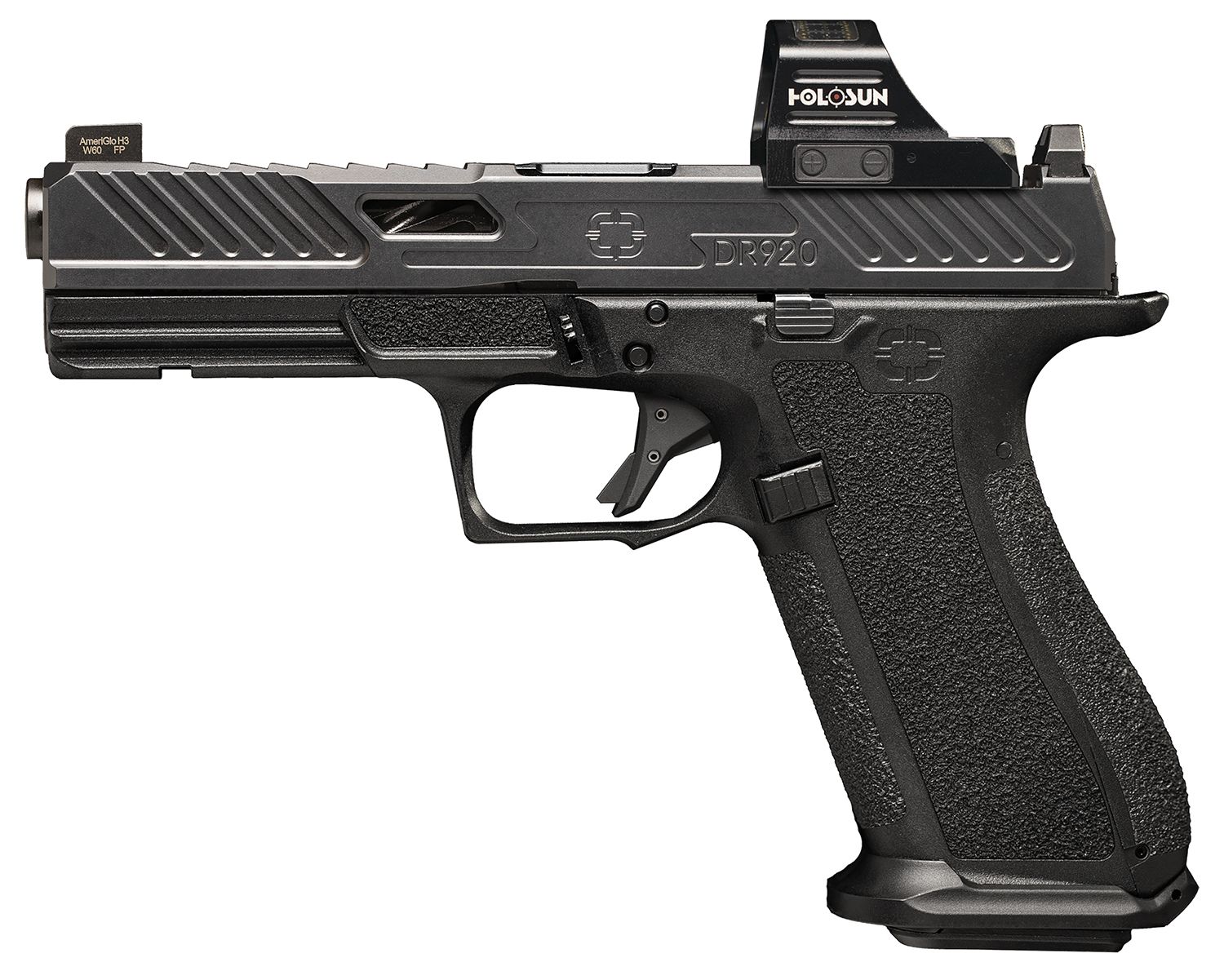 Shadow Systems DR920 Elite w/Optic Optic Ready Pistol SS2011H, 9mm Luger, 4.50in, Interchangeable Backstrap, Flat Dark Earth Finish, 17 Rds