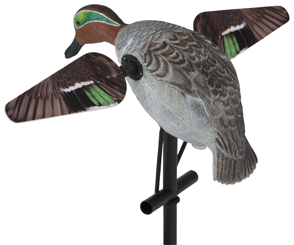 Lucky Duck Lucky HD Green Wing Teal Motorized Spinning Wing Decoy #10616