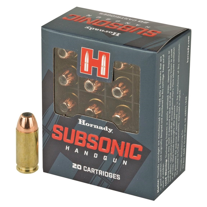 Hornady Subsonic 45 Auto / ACP Ammo 230 grain XTP Case of 200 Rounds 90971