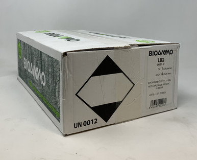 Ammo Inc BioAmmo 12 Gauge Ammunition 128BIOLUXCASE2-3/4" 1oz #8 shot CASE 250 rounds