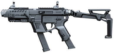 Recover Tactical PIXPBFBR01 P-IX+Basic AR Platform Conversion Kit for Glock with Folding Brace - Black