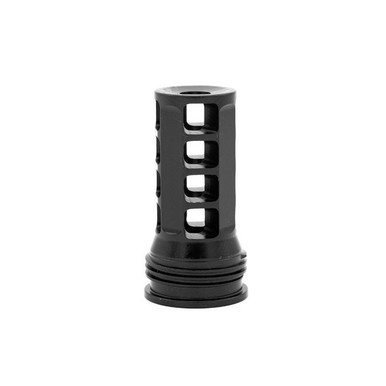 Huxwrx QD 338 Muzzle Brake - 3/4"-24 tpi Threads, Black