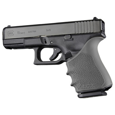 Hogue HandAll Beavertail Pistol Sleeve - Fits Glock 19, 23, 32, 38 (Gen 1, 2 & 5), Gray