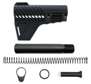 TacFire AR-15 6-Position Pistol Stabilizing Arm Brace Kit - Black