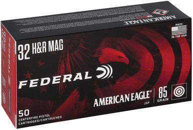Federal American Eagle 32 H&R Mag 85 GR Jacketed Soft Point - 50 Rounds per Box