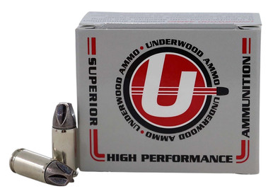 Underwood 9mm Luger 68gr Xtreme Defense Platinum Solid Monolithic Hunting and Self Defense Ammo - 20 Round Box