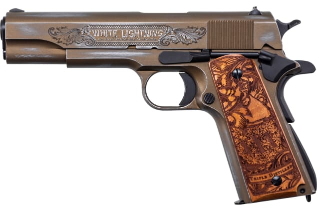 Auto Ordnance 1911 Bootlegger Bronze Engraved Special Edition 45 ACP 1911BKOC8