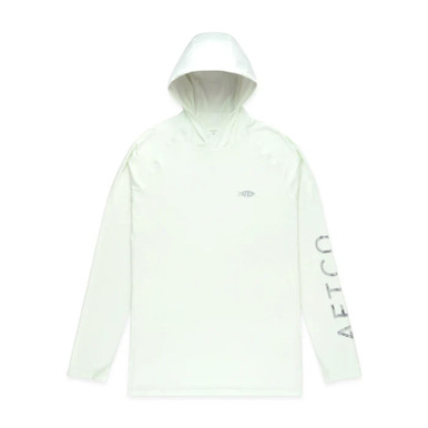 Aftco Samurai Sun Protection Hoodie Shirt Canary Green Heather S