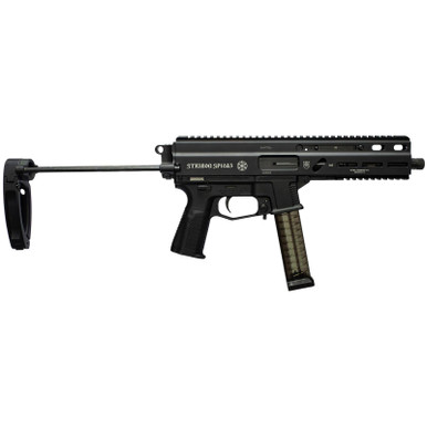 Grand Power 197892004855 SP10A3 Stribog 10mm Auto 20+1 8" Black Threaded Barrel, Black Aluminum Picatinny Rail Receiver, Black Polymer PDW Tailhook Brace, Black Polymer Grip, Thread Protector