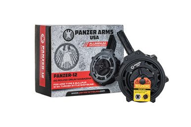Panzer Arms AR-12 12 Gauge 20 Round Drum - Skeletonized Aluminum