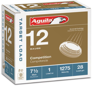 Aguila 12 Gauge Ammunition 1CHB1337 2 3/4" 1oz #7.5 Shot 1275 Fps 25 Rounds