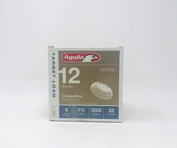 Aguila 12 Gauge Ammunition 1CHB1359CASE 2 3/4" 1 1/8oz #9 Case 250 Rounds