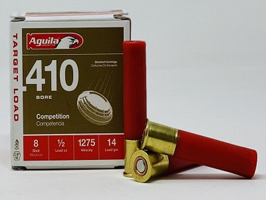 Aguila 410 Bore Ammunition 1CHB4138 2.5" 1/2 oz #8 Shot 1275fps CASE 500 Rounds