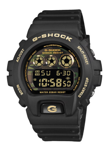 Casio G-Shock DW-6900CF-1 Black Camouflage Digital Watch - DW-6900CF-1