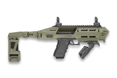 FAB Defense KPOS AMP PRO OD Green Glock 17/19 Conversion Chassis - FXAMPPROSL10A1G