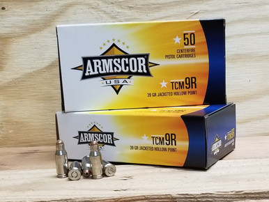 Armscor 22 TCM 9R Ammunition 22TCM9R 39 Grain Jacketed Hollow Point 50 Rounds