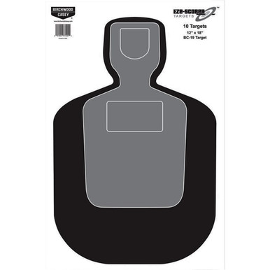 Birchwood Casey EZE-Scorer Target BC-19 Silhouette 12x18in. 10 pk.