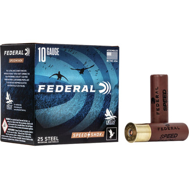 Federal Speed-Shok Load 10 Gauge 3.5 in. 1 1/2 oz. BB Shot 25 rd.
