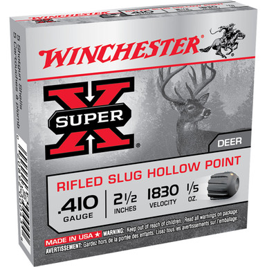 Winchester Super-X Foster Slug 410 ga. 2.5 in. 1/5 oz. Rifled Slug 5 rd.
