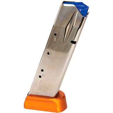 CZ Pistol Magazine 9mm 19 rd. Nkl 75, S01, Shadow 2 +2 Orange Alum