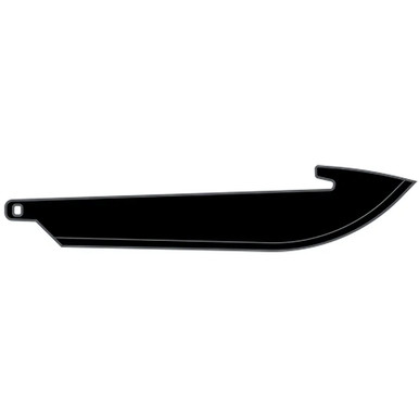 Outdoor Edge 3.5” DroPoint Blade Pack Black, 6 Blades