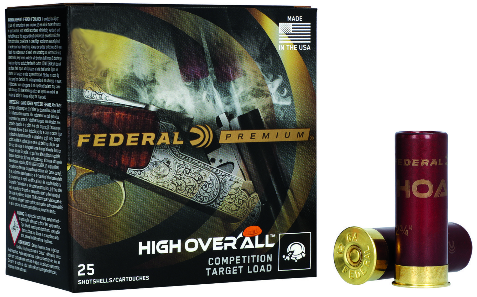 Federal High Over All Shotshells HOA4109, 410 Gauge, 2-1/2", 1/2 oz, 1200 fps, #9 Lead , 25 Rds/box