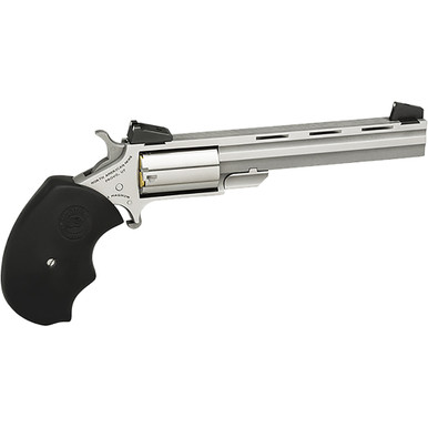 NAA Mini-Master Target Revolver 22 WMR Stainless/Black 4 in. 5 rd. AS