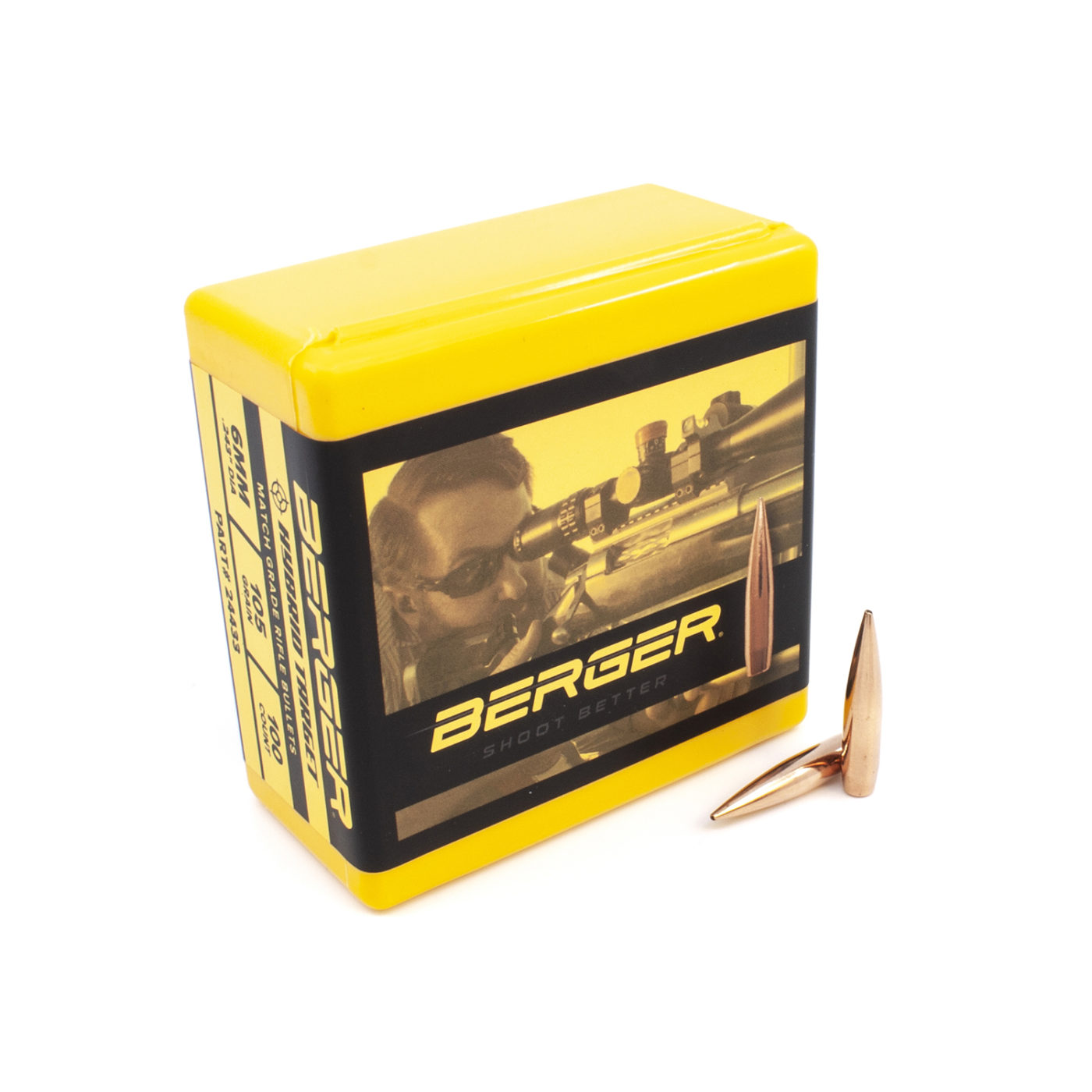 Berger Hybrid Target 6mm 105gr. 100ct. Bullets #24433