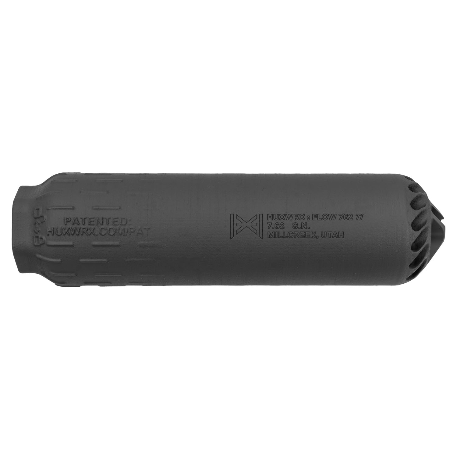 HUXWRX FLOW 762 Ti Suppressor, .30cal/7.62mm, Black