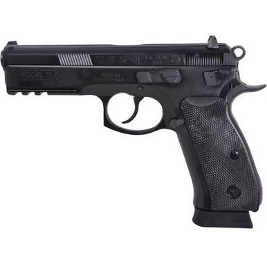 CZ 75 S01 Tactical 50th Anniversary Elite Pistol 9 mm 4.6 in. Black w/Ambi Decocker 10 rd.