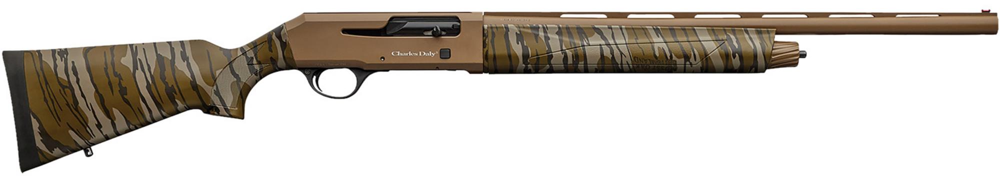 Charles Daly 601 Shotgun 930272, 20 Gauge, 22", 3" Chmbr, Flat Dark Earth Finished Barrel/Receiver, Mossy Oak Bottomland Stock & Forend