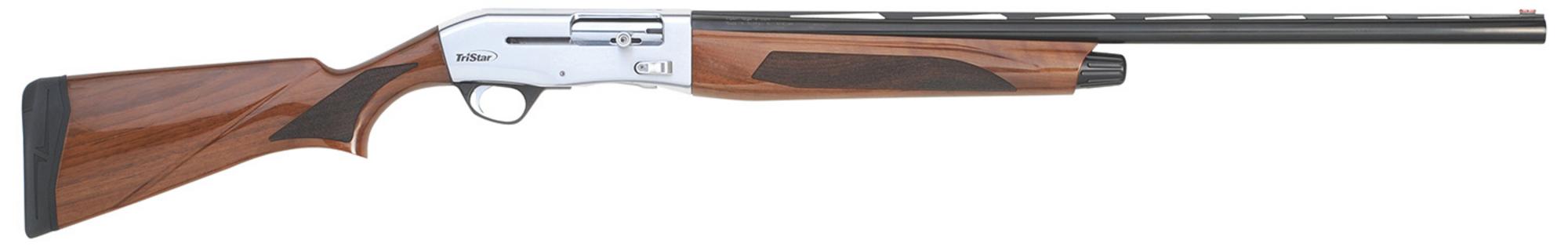 TriStar Viper G2 Pro Shotgun 24260, 12 Gauge, 28", 3", ChmbrSilver Cerakote Rec, Select Turkish Walnut Stock