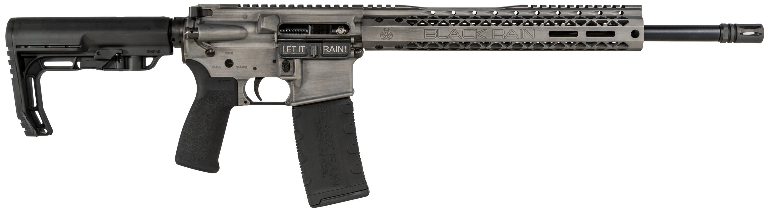 Black Rain Ordnance Spec 15+ Fusion Rifle BROFUSIONTB, 5.56x45mm NATO, 16", 6 Position MFT Minimalist Stock, 30 Rds