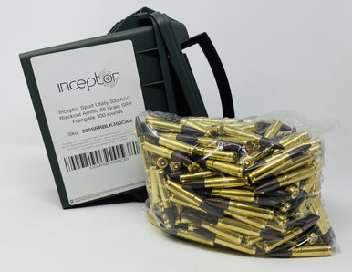 Inceptor Sport Utility 300 AAC Blackout Ammo 88 Grain SRR Frangible 300 Rounds