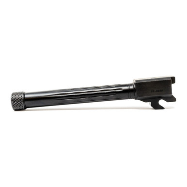 Faxon Match Series Threaded Barrel for SIG P320 Full Size w/ Patented Flame Fluting - 416-R Stainless, QPQ Nitride, Black