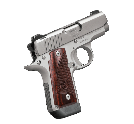 Kimber Micro Stainless Rosewood NS .380 ACP 2-3/4" w/Fixed Low Profile Sights Semi-Automatic Pistol #3300207