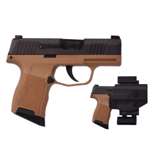 Sig Sauer P365 9MM Black/FDE Semi-Automatic Pistol w/Sig Holster #365-9-BXR3-VP