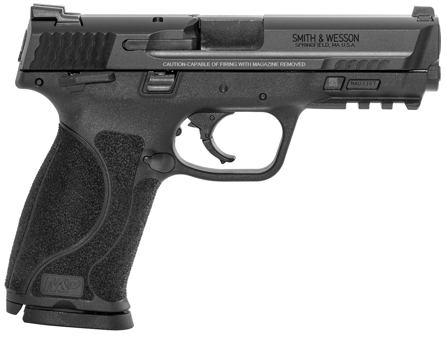 Smith and Wesson M&P Pistol 11647, 40 Smith & Wesson (S&W), 4.25in, Black Interchangeable Backstrap, Black Finish, 15 Rds