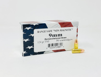 Triple R 9mm Luger *REMAN* Ammunition3R9MM50R 124 Grain Total Metal Jacket 50 Rounds