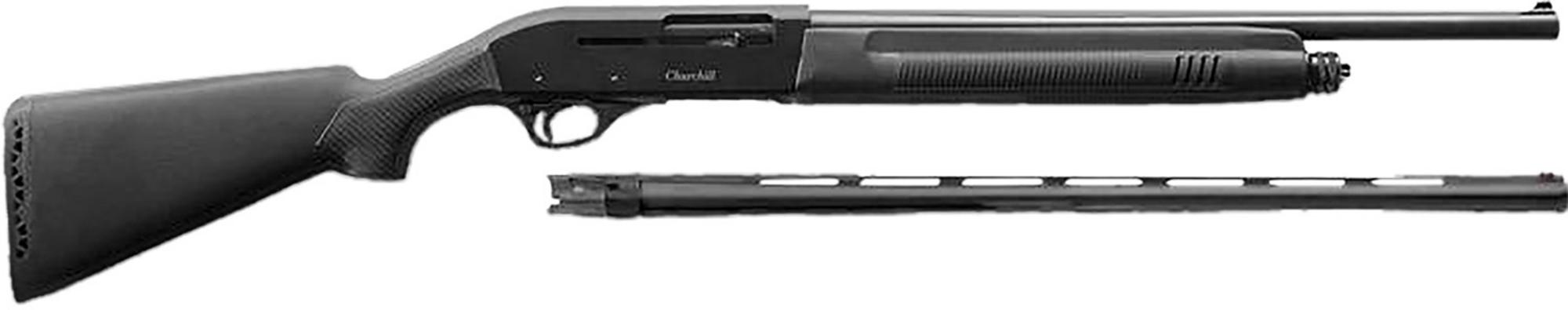 Akkar Churchill 220 Combo Shotgun 111225, 20 Gauge, 18.5"/26", 3" Chmbr,Blued Metal Finish, Black Synthetic Stock, 5+1