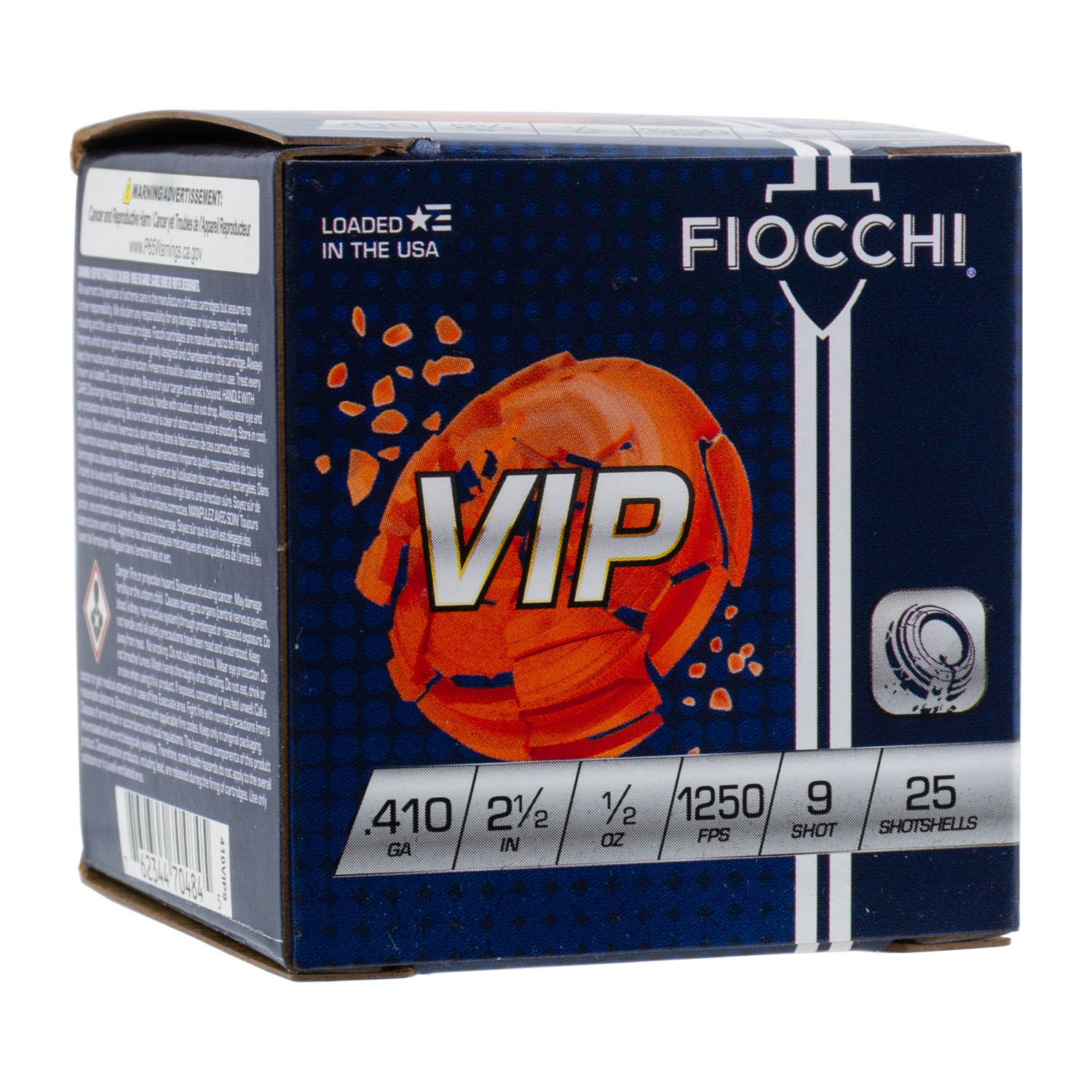 Fiocchi Exacta VIP .410ga. 2-1/2" 1/2oz. #9 Shot, 25 Round Box