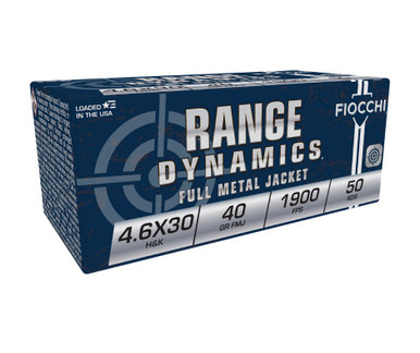 Fiocchi 4.6x30 Ammunition FI46EXA 40 Grain Full Metal Jacket 50 rounds