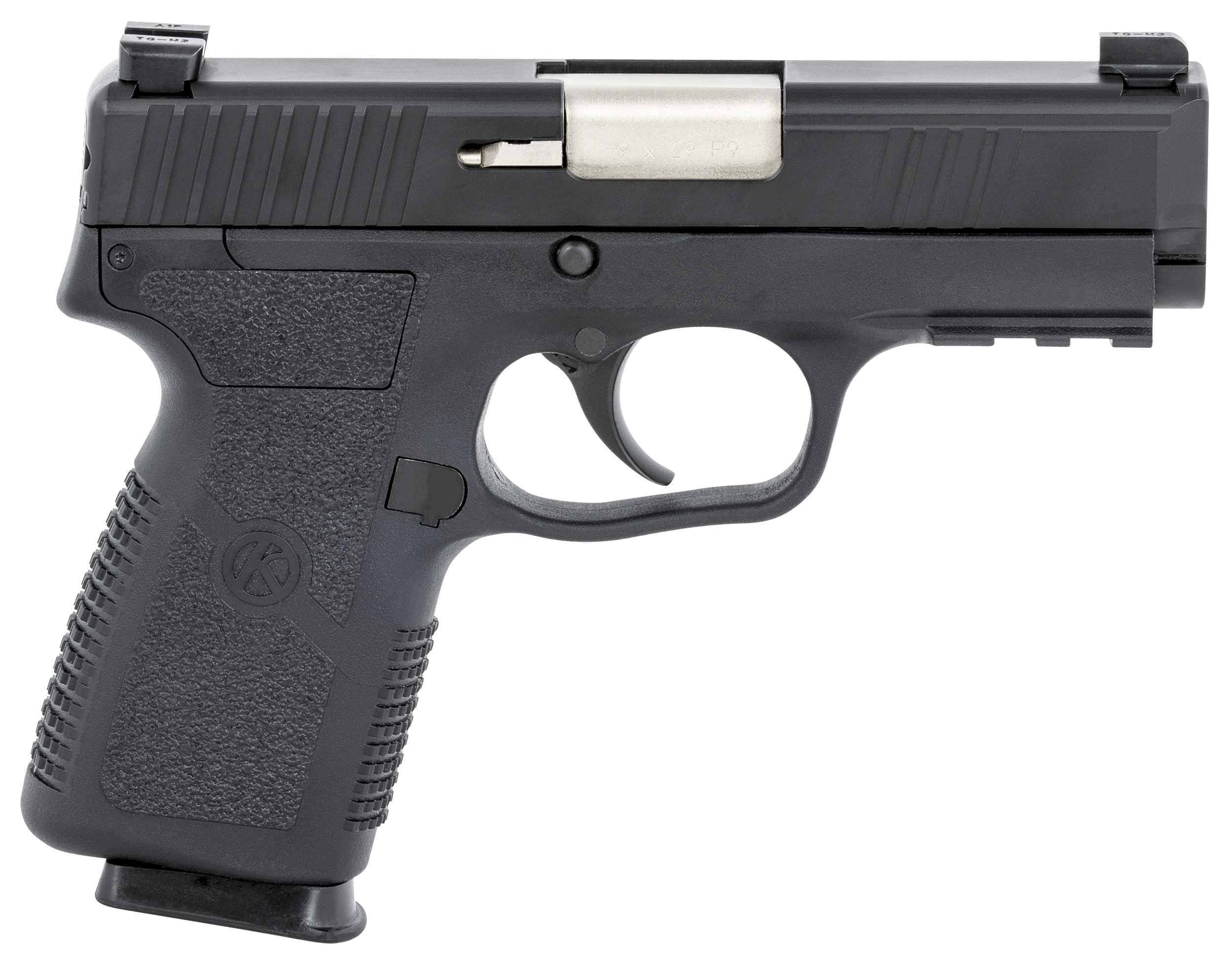 Kahr P9-2 Pistol KP90S94N, 9mm Luger, 3.60in, Textured Polymer Grips, Black Finish, 7 Rds