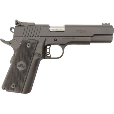 Rock Island 56922 TCM Standard FS 22 TCM Caliber with 5" Barrel, 17+1 Capacity, Overall Black Parkerized Finish Steel, Beavertail Frame, Serrated Slide & Black Polymer Grip