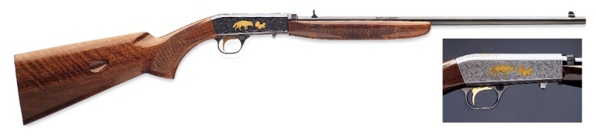 Browning SA-22 Grade VI Grayed .22 LR Semi-Automatic Rifle #021003102