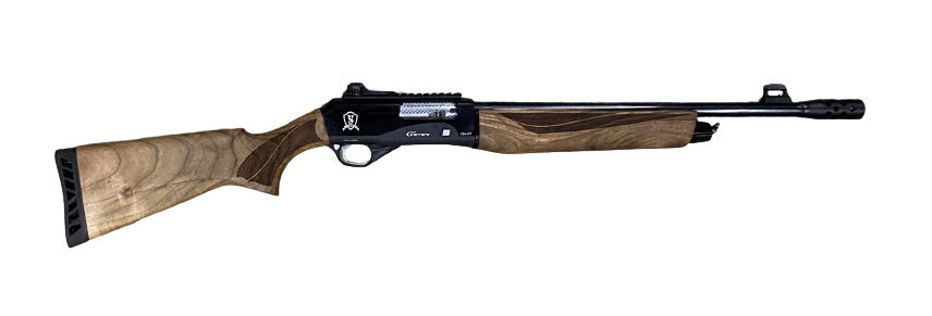 LKCI Vezir VSA-WT Semi Auto Shotgun 12 Ga Ghost Ring Sights Walnut 20" VSA-WT-BLACK