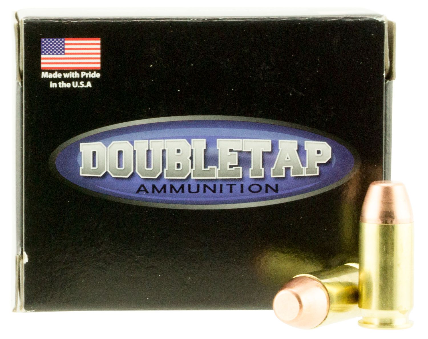 DoubleTap Hunter Self Defense Pistol Ammunition 45A230FP, 45 ACP, Full Metal Jacket Flat Point, 230GR, 1000fps, 20 Rd/bx