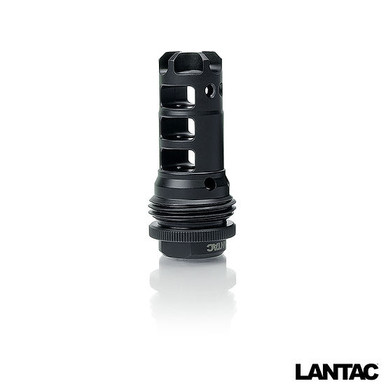 LanTac USA SilencerCo ASR Muzzle Brake 7.62x39mm - 14x1 LH Thread Pitch, 7.62x39, Black Nitride Finish