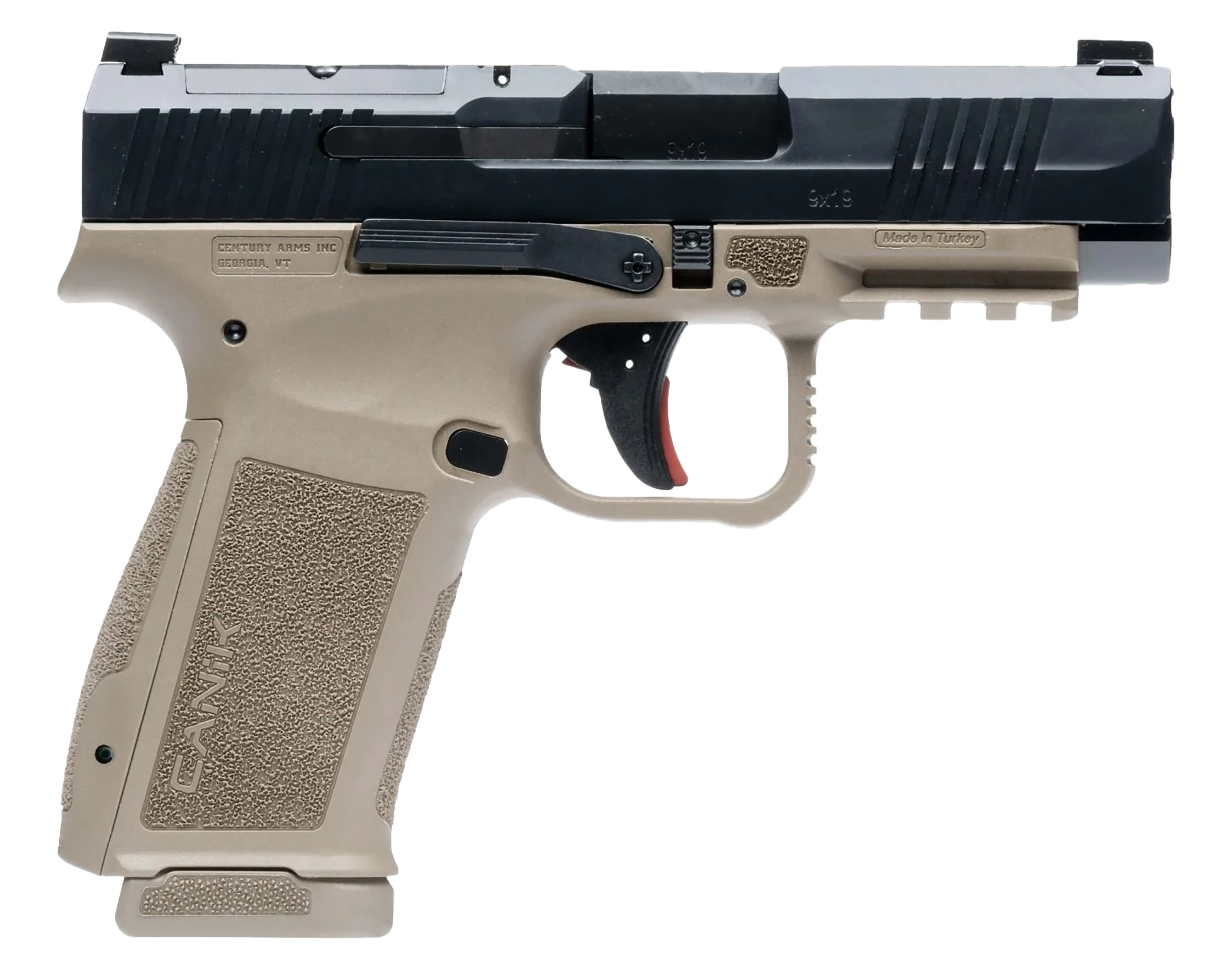 Canik Mete MC9LS Sub-Compact Pistol HG7883BDN, 9mm, 3.64", Polymer Grips, FDE Finish, Optic Ready, 17 Rds