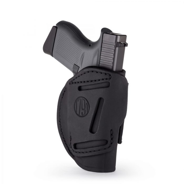 1791 Gunleather 4-Way Concealment & Belt Leather IWB & OWB Stealth Black Right Hand Holster #4WH-1-SBL-R